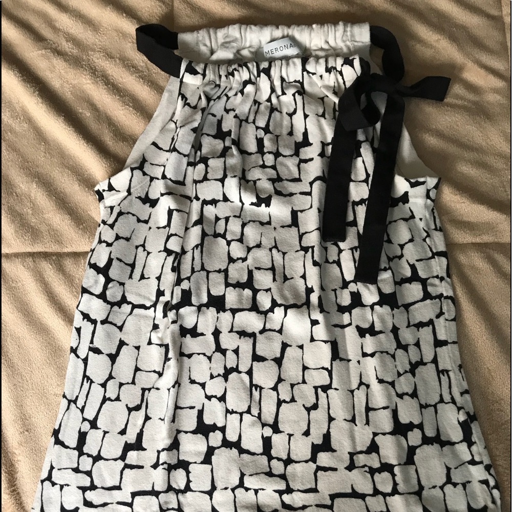 Blouse black/white size XS